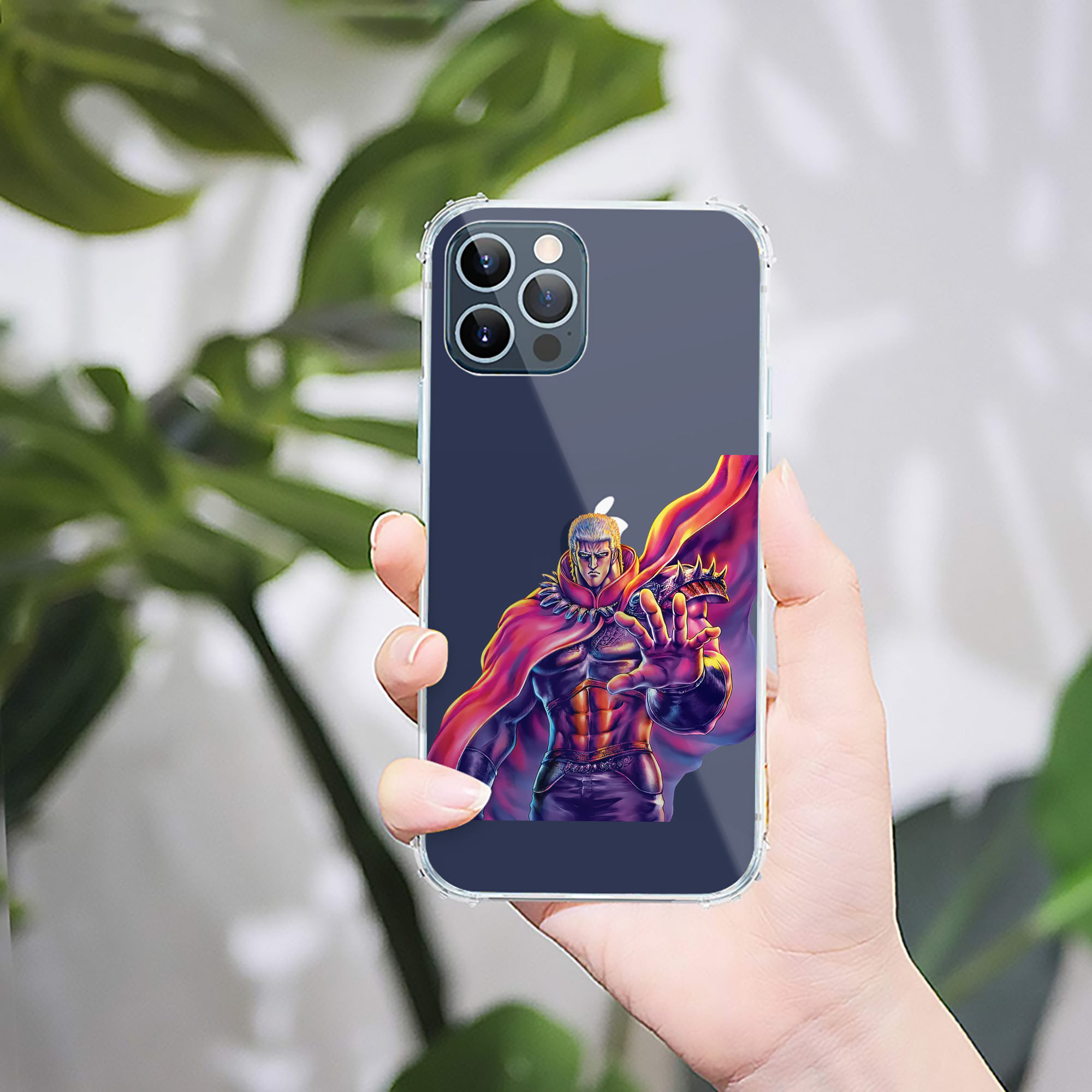（画像用） 北斗の拳 Fist of the North Star 【iPhone 12シリーズ対応】透明スマホケース（クリアソフトケース）